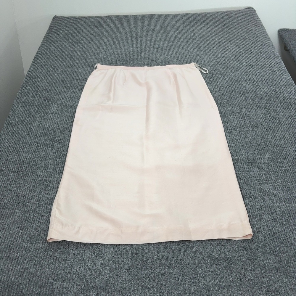 Vintage Valerie Stevens II Skirt Womens 20W Pink Silk Evening Maxi Minimalist